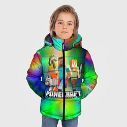 Куртка зимняя для мальчика MINECRAFT, цвет: 3D-светло-серый — фото 2