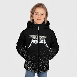 Куртка зимняя для мальчика Металлика Metallica, цвет: 3D-светло-серый — фото 2