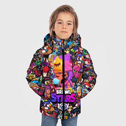 Куртка зимняя для мальчика BRAWL STARS: SANDY, цвет: 3D-черный — фото 2