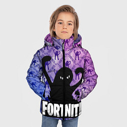 Куртка зимняя для мальчика ЪУЪ FORTNITE, цвет: 3D-светло-серый — фото 2
