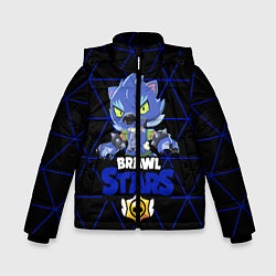 Куртка зимняя для мальчика Brawl stars leon оборотень, цвет: 3D-черный