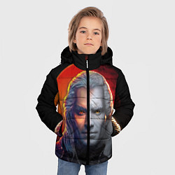 Куртка зимняя для мальчика HALF WITCHER, цвет: 3D-черный — фото 2