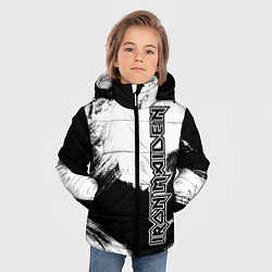 Куртка зимняя для мальчика Iron Maiden, цвет: 3D-светло-серый — фото 2