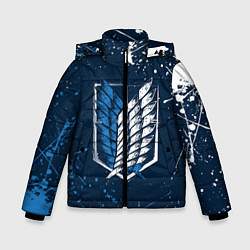 Куртка зимняя для мальчика АТАКА ТИТАНОВ, цвет: 3D-светло-серый