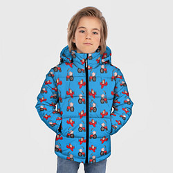 Куртка зимняя для мальчика Поросенок Пётр, цвет: 3D-черный — фото 2