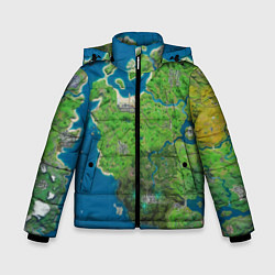 Зимняя куртка для мальчика Fortnite карта