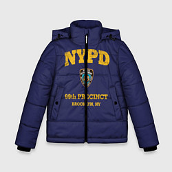 Куртка зимняя для мальчика Бруклин 9-9 департамент NYPD, цвет: 3D-черный