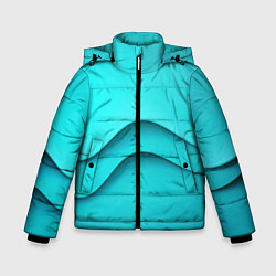 Куртка зимняя для мальчика Волна, цвет: 3D-черный