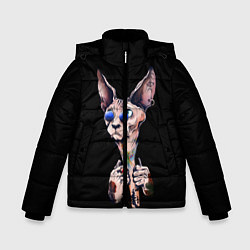 Куртка зимняя для мальчика Сфинкс, цвет: 3D-черный