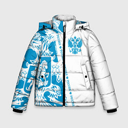 Куртка зимняя для мальчика Россия, цвет: 3D-красный