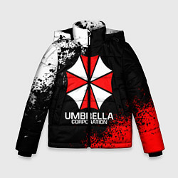 Куртка зимняя для мальчика RESIDENT EVIL UMBRELLA, цвет: 3D-черный