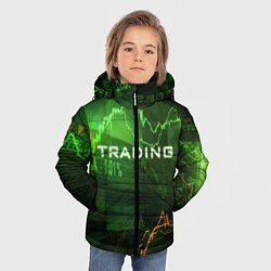 Куртка зимняя для мальчика Трейдинг 03, цвет: 3D-черный — фото 2