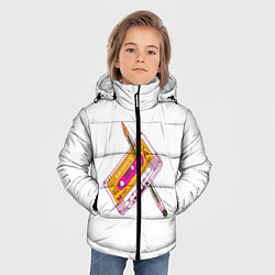 Куртка зимняя для мальчика 90s, цвет: 3D-красный — фото 2