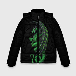 Куртка зимняя для мальчика Green Dragon, цвет: 3D-черный