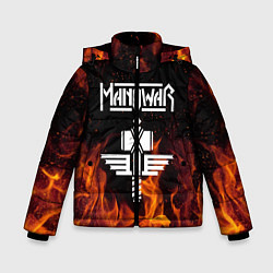 Куртка зимняя для мальчика Manowar, цвет: 3D-черный