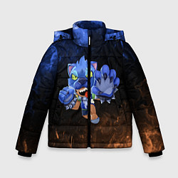 Куртка зимняя для мальчика Brawl stars Leon, цвет: 3D-черный