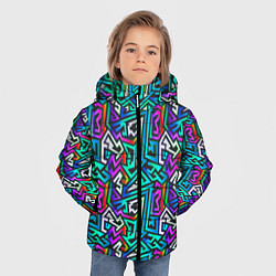 Куртка зимняя для мальчика ГРАФФИТИ, цвет: 3D-черный — фото 2
