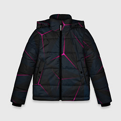 Куртка зимняя для мальчика Геометрия, цвет: 3D-красный