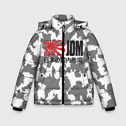 Куртка зимняя для мальчика JDM Style, цвет: 3D-черный