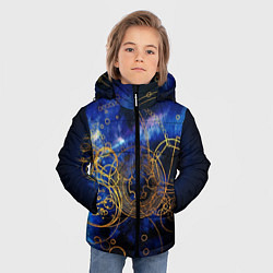 Куртка зимняя для мальчика Space Geometry, цвет: 3D-светло-серый — фото 2
