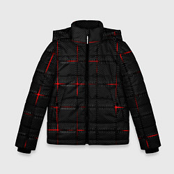 Зимняя куртка для мальчика 3D Плиты Red & Black