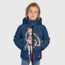 Куртка зимняя для мальчика СЕЙЛОР МУН, цвет: 3D-черный — фото 2