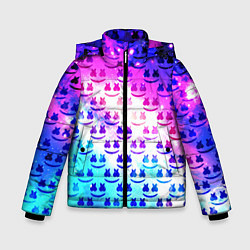 Куртка зимняя для мальчика MARSMELLO SPACE, цвет: 3D-черный