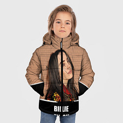 Куртка зимняя для мальчика Billie Eilish, цвет: 3D-светло-серый — фото 2
