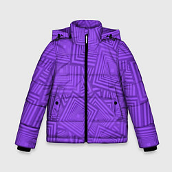 Зимняя куртка для мальчика Квадраты в квадратах