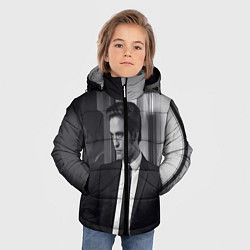 Куртка зимняя для мальчика Роберт Паттинсон, цвет: 3D-светло-серый — фото 2