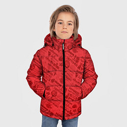 Куртка зимняя для мальчика Deftones, цвет: 3D-красный — фото 2