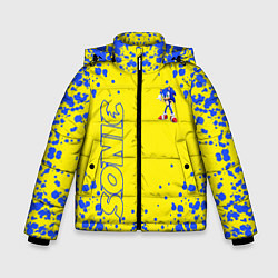 Куртка зимняя для мальчика Sonic, цвет: 3D-черный
