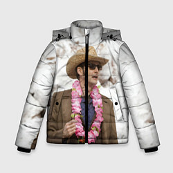 Куртка зимняя для мальчика FUNNY DOCTOR, цвет: 3D-черный