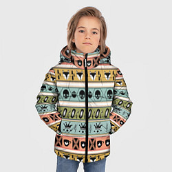 Куртка зимняя для мальчика Pattern 1, цвет: 3D-черный — фото 2