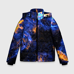 Куртка зимняя для мальчика Космос, цвет: 3D-красный