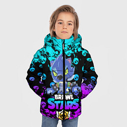 Куртка зимняя для мальчика Brawl stars 8-BIT, цвет: 3D-черный — фото 2