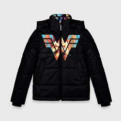 Куртка зимняя для мальчика Wonder Woman, цвет: 3D-светло-серый
