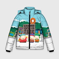 Куртка зимняя для мальчика Южный Парк, цвет: 3D-светло-серый