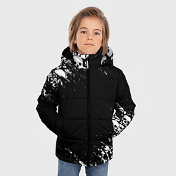Куртка зимняя для мальчика БЕЛЫЕ ЧЕРЕПА, цвет: 3D-черный — фото 2