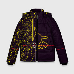 Куртка зимняя для мальчика Пикачу Oko, цвет: 3D-черный