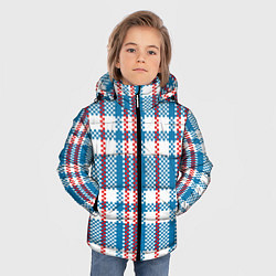 Куртка зимняя для мальчика Текстура Сумка Челнока, цвет: 3D-черный — фото 2