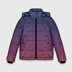 Куртка зимняя для мальчика Ретро узор, цвет: 3D-светло-серый