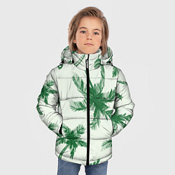 Куртка зимняя для мальчика Пальмовый рай, цвет: 3D-черный — фото 2