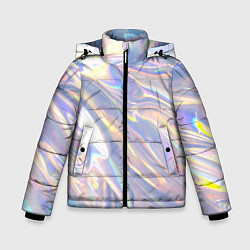 Куртка зимняя для мальчика Фольга, цвет: 3D-черный