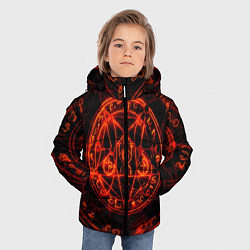 Куртка зимняя для мальчика ПЕНТАГРАММА, цвет: 3D-черный — фото 2