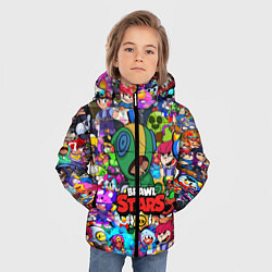 Куртка зимняя для мальчика BRAWL STARS:LEON, цвет: 3D-светло-серый — фото 2