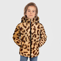 Куртка зимняя для мальчика Леопард, цвет: 3D-светло-серый — фото 2