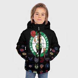 Куртка зимняя для мальчика Boston Celtics 1, цвет: 3D-черный — фото 2