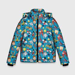 Куртка зимняя для мальчика Looney Tunes, цвет: 3D-светло-серый