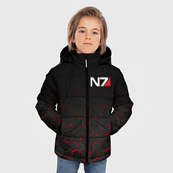 Куртка зимняя для мальчика MASS EFFECT N7, цвет: 3D-красный — фото 2